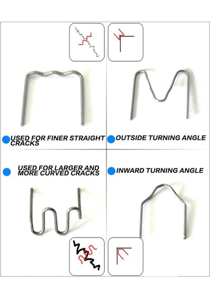 100X Standart Ön Kesim Araba Tampon Tamir Kaynakçı Için 0.8mm Dalga Tipi Zımba (Yurt Dışından) fiyatları