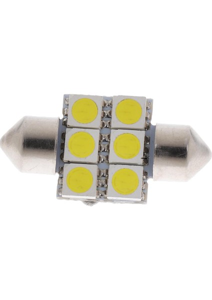 Araba Dc 12V S31 5050 31MM Festoon 6led Iç Işık Lambası 6000 ~ 7000K (Yurt Dışından) fırsatları