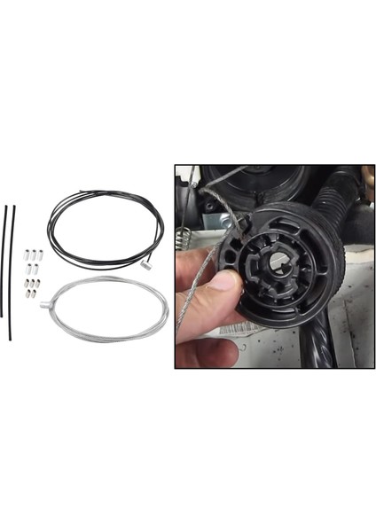 Honda Odyssey 72010-TK8-A12 Için Sol ve Sağ Sürgülü Kapı Kablosu Onarım Seti (Yurt Dışından)
