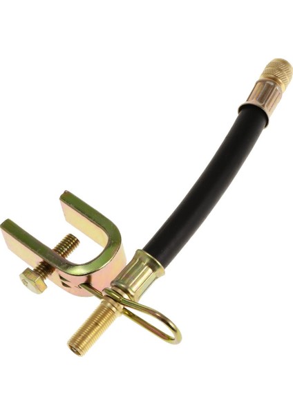Metal Klipsli Araç Esnek Kauçuk Tekerlek Lastik Lastik Valf Adaptörü (Yurt Dışından)