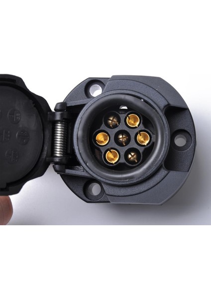 7-Pin 7 Yollu 12 V Kamyon Römork Tekne Hattı Işık Fiş Soket Konnektör Adaptörü (Yurt Dışından)