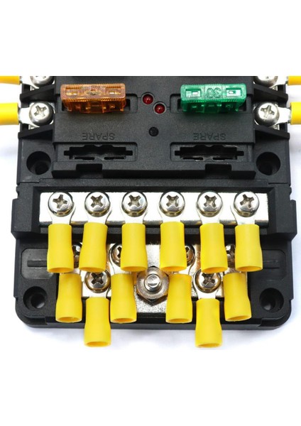 5 Adet Çift Satır 6 Konum Vidalı Terminal Blok Bariyer Şeridi Elektronik Devre (Yurt Dışından)
