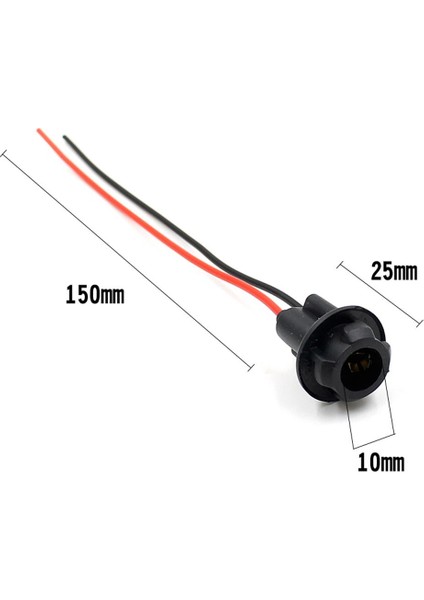 10 Adet T10 5050 W5W Ampul Soket Tutucu Bağlayıcı Önceden Kablolu Bağlayıcı (Yurt Dışından) fiyatları