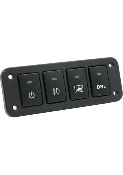 4 Gang Sis Sürüş Kaydedici Işık Anahtarı Beyaz Işık Paneli ile (Yurt Dışından) fiyatları