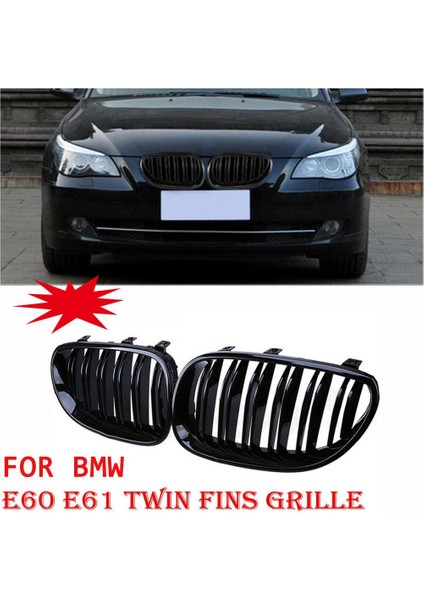 Bmw E60 E61 2004-2009 Için Ön Tampon Izgara Örgü Izgara 2 Adet Parlak Siyah (Yurt Dışından) indirimleri