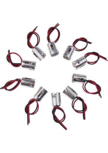 10 Parça 1156 BA15D Çift Tel Demeti LED Ampul Işık Kadın Soket Adaptörü (Yurt Dışından) modelleri