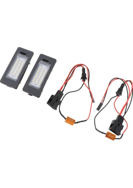 Audi A1 A3 A4 A5 A6 A7 Q3 Q5 Için 2 Paket LED Plaka Lambaları (Yurt Dışından)