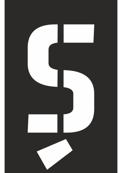 Ö Harfi Boyama Şablonu/9x15cm/kompozit