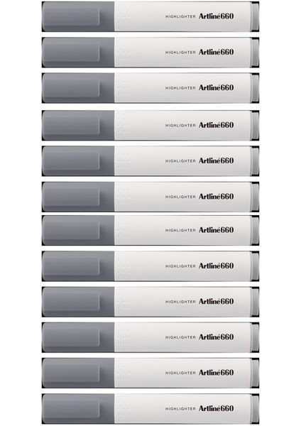 660 Fosforlu Kalem Kesik Uç:1-4 mm Pastel Grey 12 Li Kutu