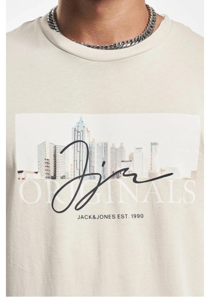 Erkek Jorjoshua Baskı Detaylı Bisiklet Yaka T-Shirt 12228257 Taş fırsatları