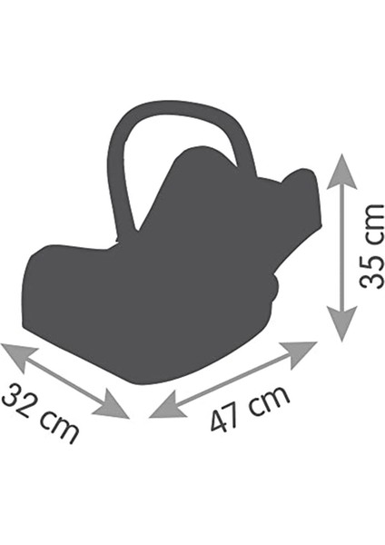 Smoby, 240238, Maxi Cosi Oyuncak Bebek Koltuğu, 42 Cm'e Kadar Olan Oyuncak Bebekler Için, Maxi Cosi