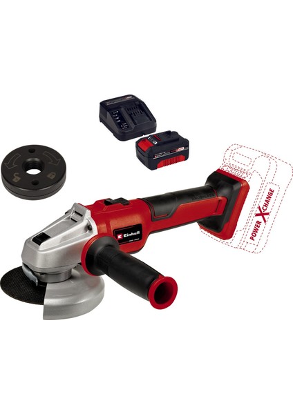 Axxıo 18/125 Q Akülü Avuç TAŞLAMA(1X4,0AH Starter Kit)