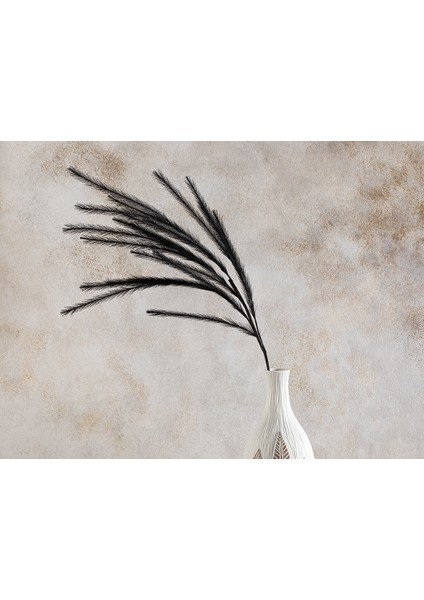 Grassy Plastik Tek Dal Yapay Çiçek 120 cm Siyah