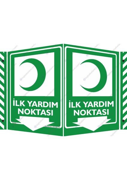 Ilk Yardım Noktası Aşağı Ok/25x35cm/kompozit