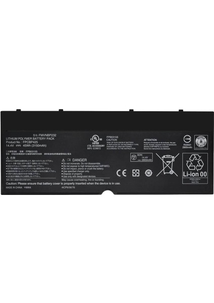 Fujitsu ile Uyumlu FUJITSU FMVNBP232 Uyumlu Notebook Bataryası Pili