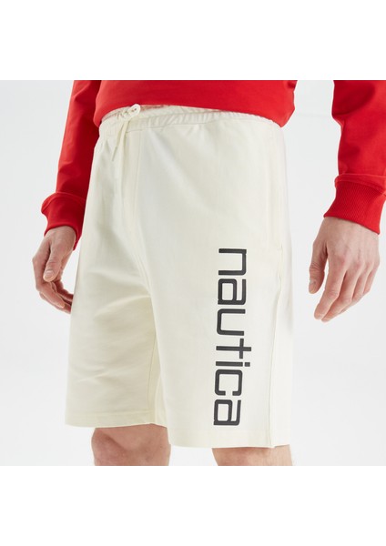 Nautıca Erkek Krem Baskılı Standart Fıt Şort K35621T.1MA fırsatları