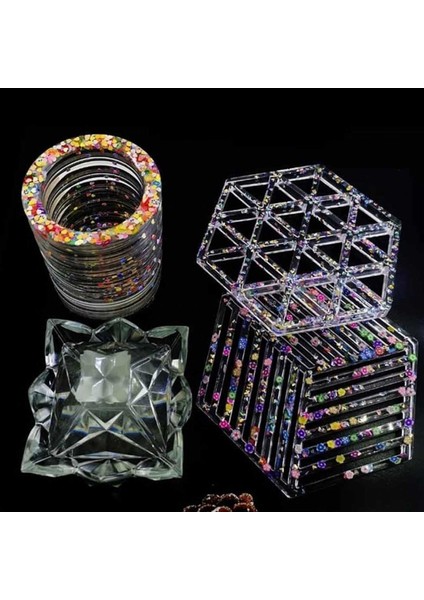 Karışık Glitter Harf Epoksi Reçine Harfleri 5 Gram Metalik Karışık Renkler