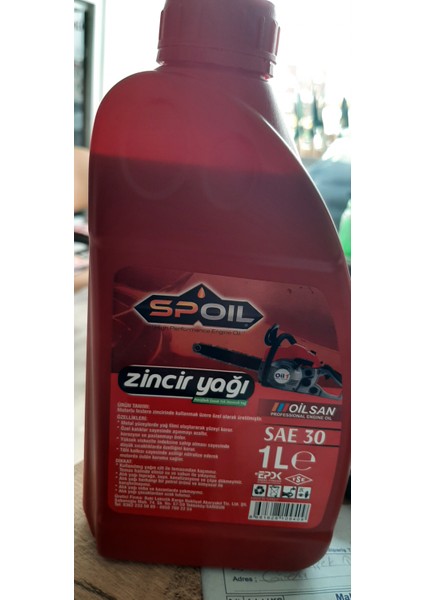 Zincir Yağı ( 30 Numara Yağ ) 1 Litre