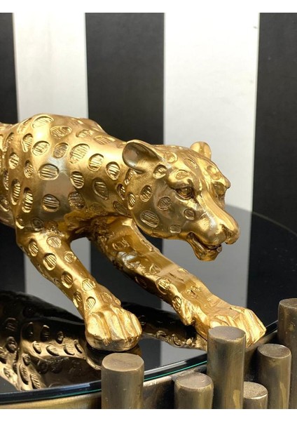 Leopar Gold Dekoratif Biblo