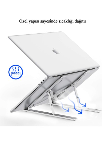 Aliminyum Ayarlı Laptop Macbook Notebook Yükseltici Tutucu CIN271