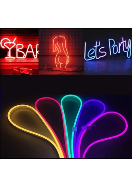 CT-4555 12V Pembe Neon LED Flexible 5 Metre