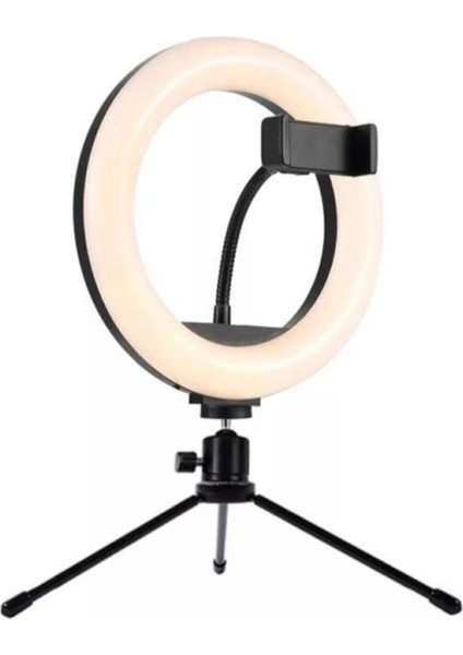 8'' Youtuber Makyaj LED Halka Işık Kuaför,make Up Ring Light Tripod Ayak