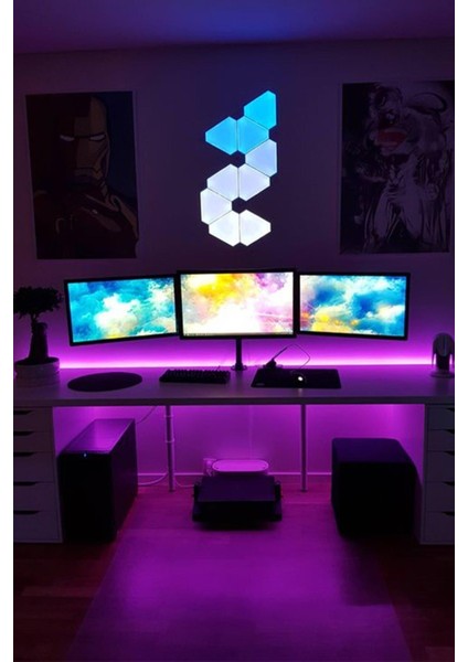 Animasyonlu Tak Çalıştır Kumandalı Rgb Şerit Işık Aydınlatma 5 Metre-Yapışkan Set Ultra Pix fırsatları