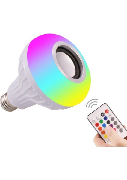 Bluetooth Hoparlörlü Rgb Kumandalı ve Wifi Kontrol Akıllı Ampul