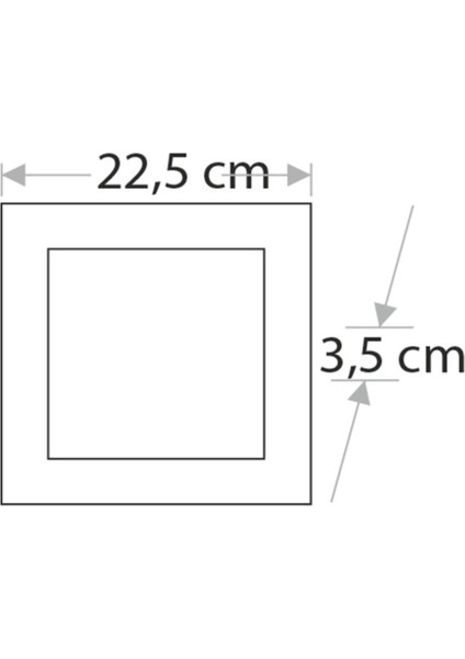 CT-5234 S 18W Kare Beyaz Işık S.ü. LED Armatür CT-5234 S Beyaz fiyatları