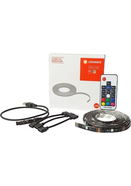 Flex Tv Arkası USB Şerit LED Rgb 2,5m