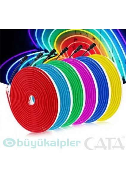 CT-4555 12V Gün Işığı Neon Hortum Esnek LED Flexible 5 Metre