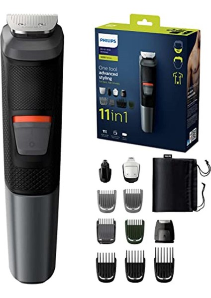 MG5730/15 Erkek Bakım Seti 11'i 1 Arada, Siyah