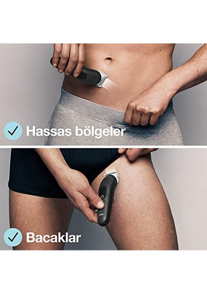 Bodygroomer 3 Bg 3350 Skinshield Teknolojisi, 3 Ek Parçalı Vücut Bakım Seti