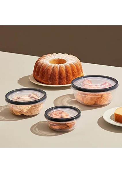 Lock & Fresh 3'lü Kompakt Set 400-800-1350 Ml, Plastik Saklama Seti