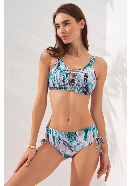 Rhode Bantlı Toparlayıcı Bikini Coral 231237-D