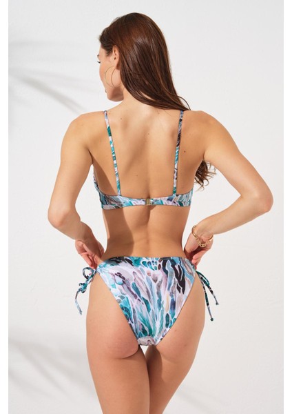 Blake Büzgülü Önden Bağlamalı Bikini Coral 231226-D fırsatları