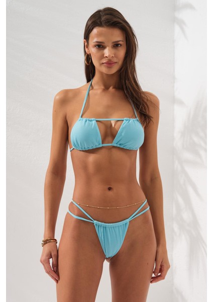 Straplez Formlu String Bikini Turkuaz 231241 fiyatları