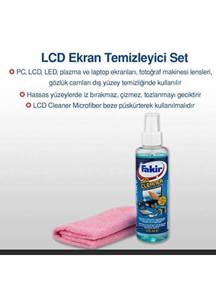 LCD Cleaner Ekran Temizleyici 225 ml