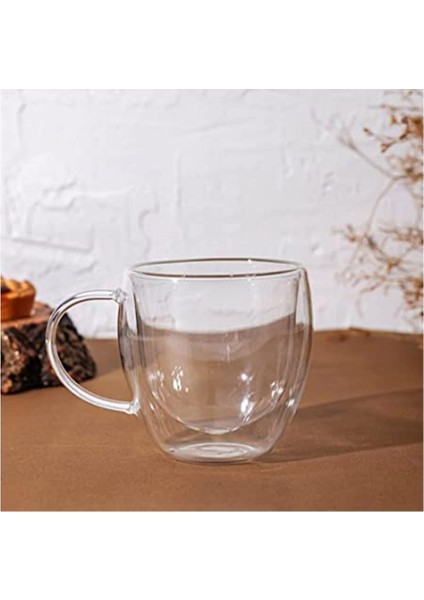 Çift Çidarlı Borosilikat Kupa Bardak 1ADET 250ML modelleri