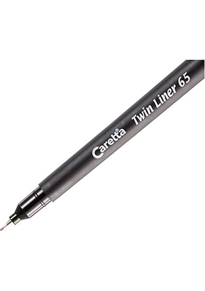 Twin Liner 65 Çift Uçlu Keçeli Kalem, Kırmızı, 0.4 Mm/1.00 mm