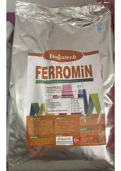 Ferromin(%6 Eddha Şelatlı Demir)-5kg