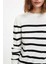 Çizgili Relax Fit Triko Tunik Kazak S7517AZ20WN 3