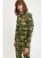 Kamuflaj Desenli Kapüşonlu Beli Bağcıklı Crop Sweatshirt S3806AZ20AU 1