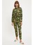 Kamuflaj Desenli Kapüşonlu Beli Bağcıklı Crop Sweatshirt S3806AZ20AU 2