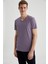 Slim Fit V Yaka Basic Pamuklu Penye Tişört M7669AZ21SP 1