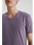 Slim Fit V Yaka Basic Pamuklu Penye Tişört M7669AZ21SP 3