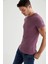 Slim Fit Bisiklet Yaka Basic Kısa Kollu Pamuklu Penye Tişört M4790AZ21SM 6