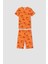 Erkek Çocuk Dinozor Desenli Kısa Kollu Pamuklu Pijama Takım X3653A622SP 1
