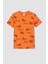Erkek Çocuk Dinozor Desenli Kısa Kollu Pamuklu Pijama Takım X3653A622SP 2