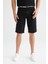 Slim Fit Kemerli Bermuda Şort N4990AZ22SM 6